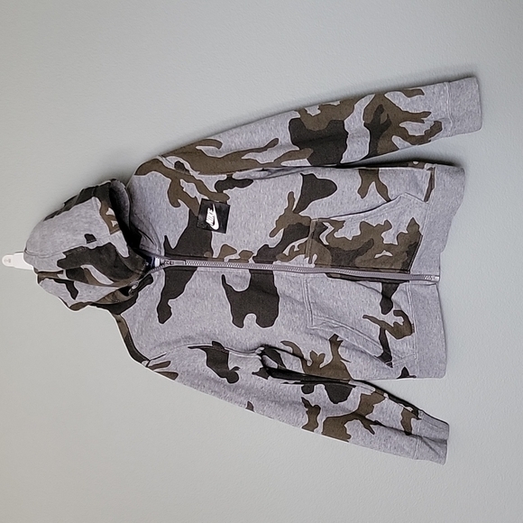 Nike boys camo zip up sweater jacket size small - Picture 1 of 8